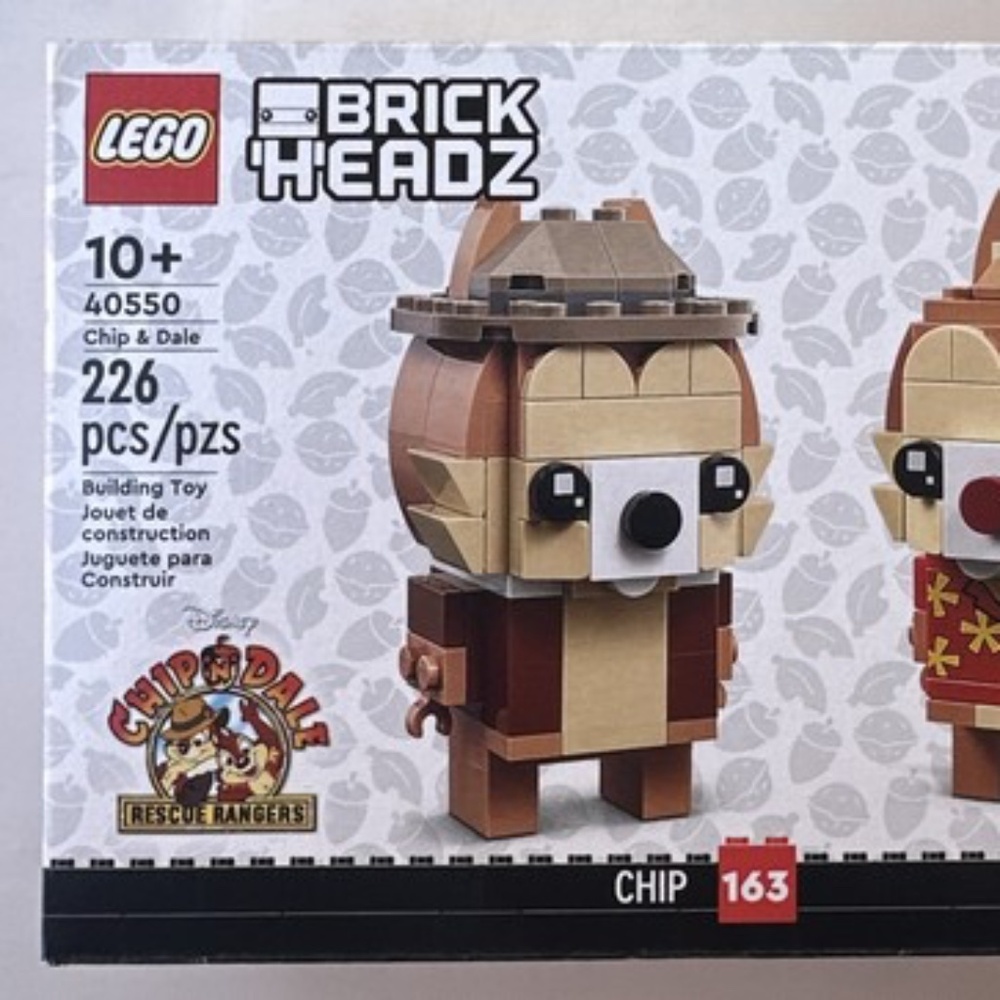 LEGO DISNEY BRICK'H'EADZ "Chip & Dale" 40550 UNOPENED.